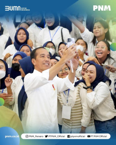  hari ini Pak Jokowi hadir untuk Sobat AO Mekaar di Klaten